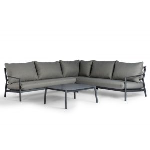 Tierra Outdoor Monti lounge corner set charcoal