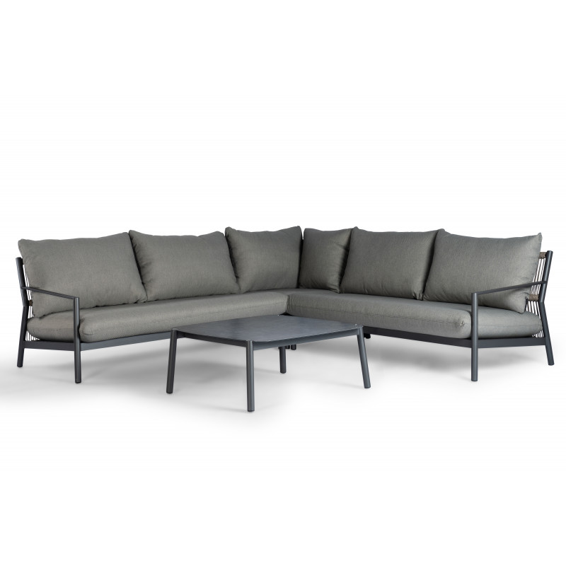 Tierra Outdoor Monti lounge corner set charcoal