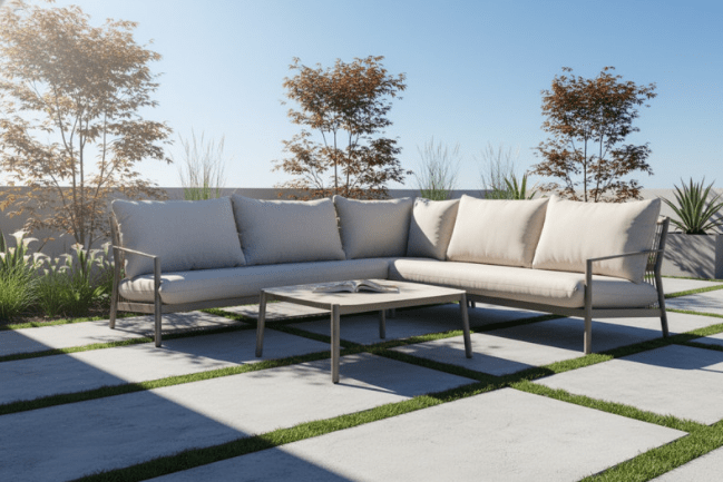 Tierra Outdoor Monti lounge corner set Champagne - Afbeelding 2