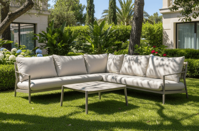 Tierra Outdoor Monti lounge corner set Champagne - Afbeelding 3