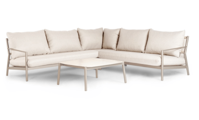 Tierra Outdoor Monti lounge corner set Champagne