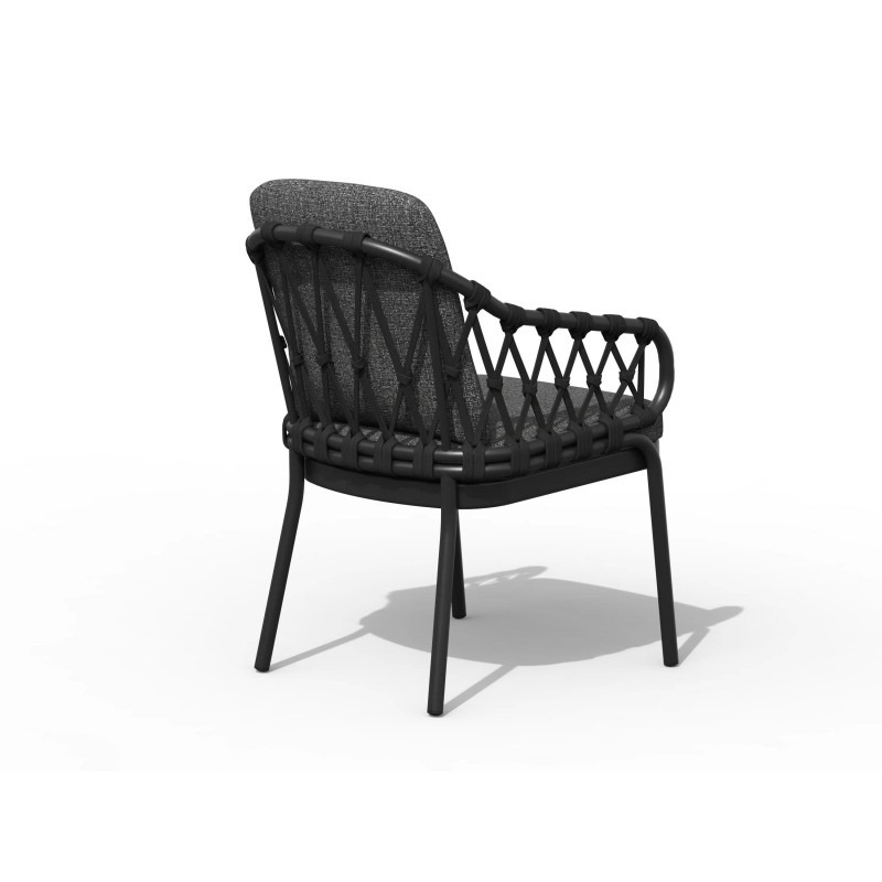 Tierra Outdoor Natal dining chair Charcoal - Afbeelding 2