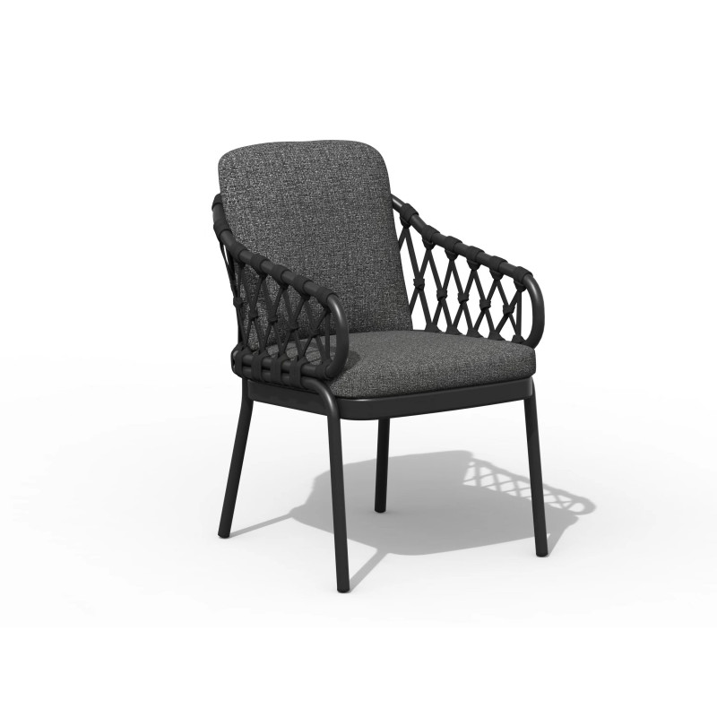 Tierra Outdoor Natal dining chair Charcoal