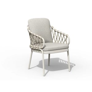 Tierra Outdoor Natal dining chair Creme-White