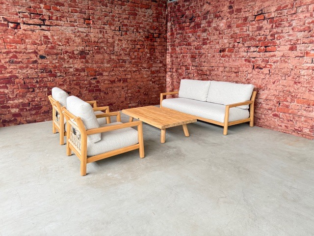 Tierra Outdoor Oasis sofa set Teak 4 delig - Afbeelding 2