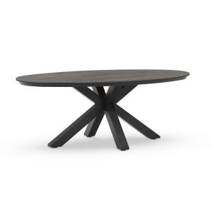 Tierra Outdoor Oblong dining tafel 200 cm ovaal Charcoal