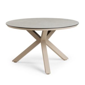 Tierra Outdoor Orbital ronde tuintafel 120 cm trespa Champagne