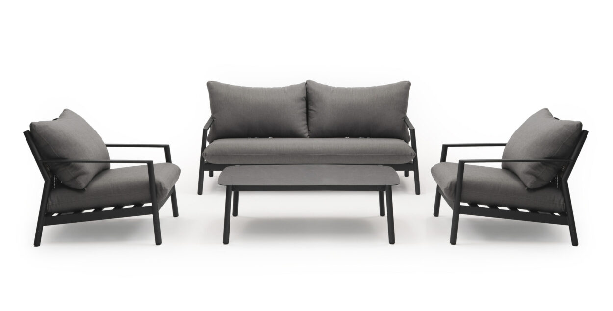 Tierra Outdoor Monti lounge sofa set Charcoal