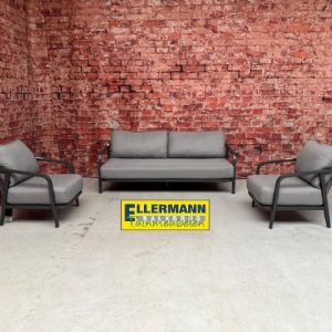 Tierra Outdoor PEP Sofa set 3 delig Charcoal