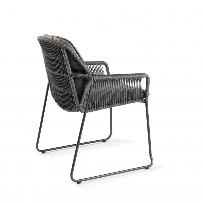 Tierra Outdoor Rivera Dining Chair Charcoal - Afbeelding 2