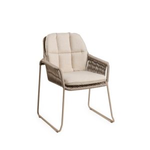 Tierra Outdoor Rivera dining chair Champagne