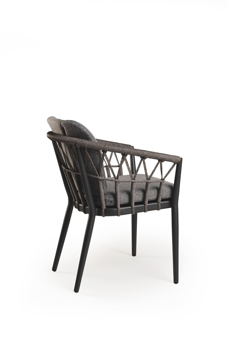 Tierra Outdoor Santafe dining chair Charcoal - Afbeelding 2