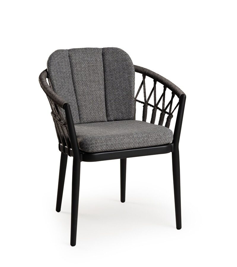 Tierra Outdoor Santafe dining chair Charcoal