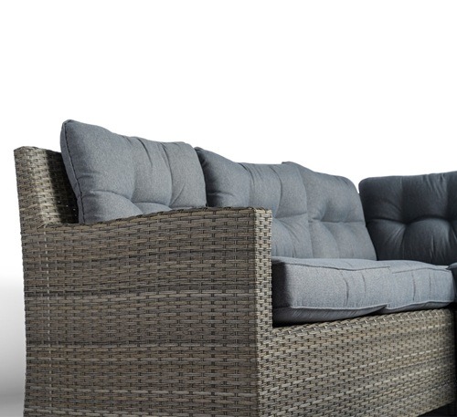 Tierra Outdoor Wilson lounge set Links Charcoal 5 delig - Afbeelding 2