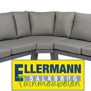 Tierra Outdoor Valencia Lounge set met Big Corner 3 Delig met Charcoal Kussens