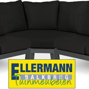 Tierra Outdoor Valencia Lounge set met Big Corner 3 Delig met Black Kussens