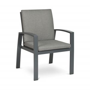 Tierra Outdoor Valencia Dining Chair Charcoal
