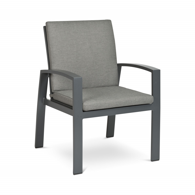 Tierra Outdoor Valencia Dining Chair Charcoal