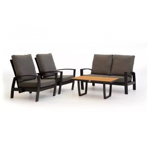 Tierra Outdoor Valencia sofa set charcoal