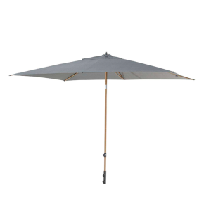 4 Seasons Outdoor Azzurro 2x3m stokparasol frame Woodlook doek Charcoal