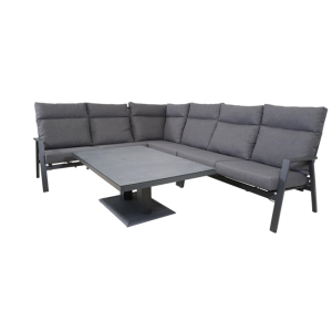 Lesli Living Ohio hoekset 5 delig met Mojito hoog laag tafel
