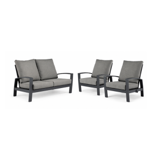 Tierra Outdoor Valencia sofa set 3 delig charcoal